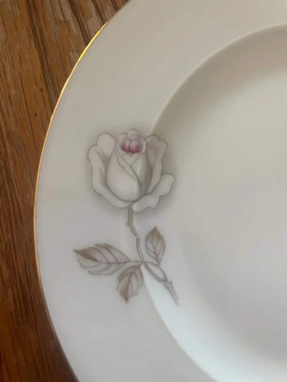 Set 4 Sweetheart Rose Bread Butter Plates Johann Haviland Bavaria Germany 6 Inch